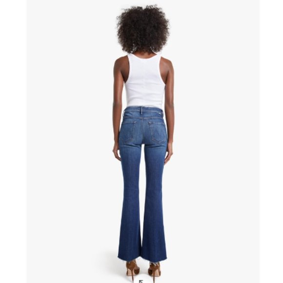 MOTHER | The Weekender Fray Flare Jeans (Skunk At The Tea Party) Size 32 NWT - Picture 2 of 15